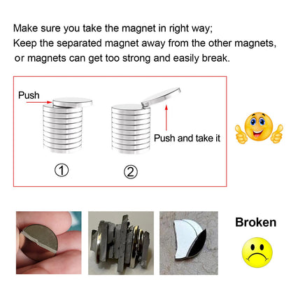 AplysiaTech 20x3mm N52 Rare Earth Magnets, Strong Refrigerator Magnets 20PCS, Heavy Duty Round Fridge Magnet, Multi-Use Premium Neodymium Magnet for Whiteboard, Billboard, Kitchen, Office and School