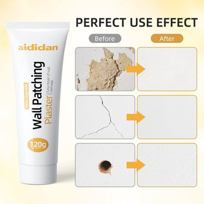 2pcs Drywall Repair Kit Hole Repair Patch Kits Wall Spackle Repair Paste Wall Mending Agent Quick Fix Solution for Home Wall, White Repair Putty Plaster Dent & Wood Scratch Repair