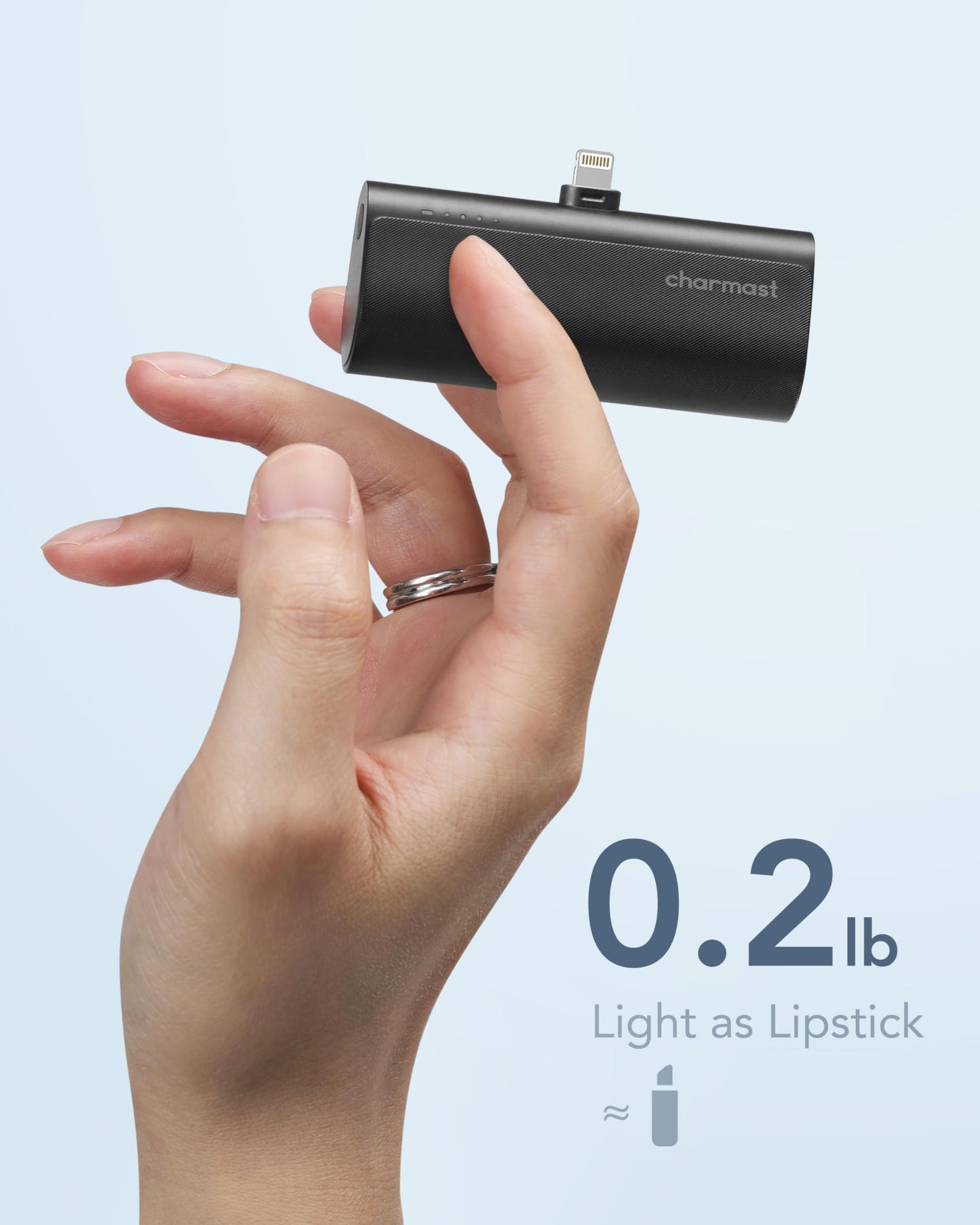 Charmast Small Portable Charger 5000mAh, Ultra-Compact 20W PD Fast Charging Power Bank Mini Battery Pack Compatible with iPhone 14/14 Pro Max/13/13 Pro Max/12/12 Pro Max/11/XR/X/8/7/6, and More