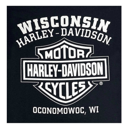 Harley-Davidson Men's Varsity B&S Sleeveless Cotton Muscle Shirt, Black (L)
