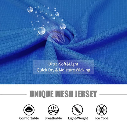Zengjo Men's Workout Shirts Lightweight Sun Protection SPF Quick Dry T-Shirts Fishing Hiking Running