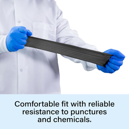 1st Choice Black Nitrile Exam Gloves 4 Mil Disposable Nitrile Food Safe for Cooking, Cleaning, Salon Use, Large, Box of 100