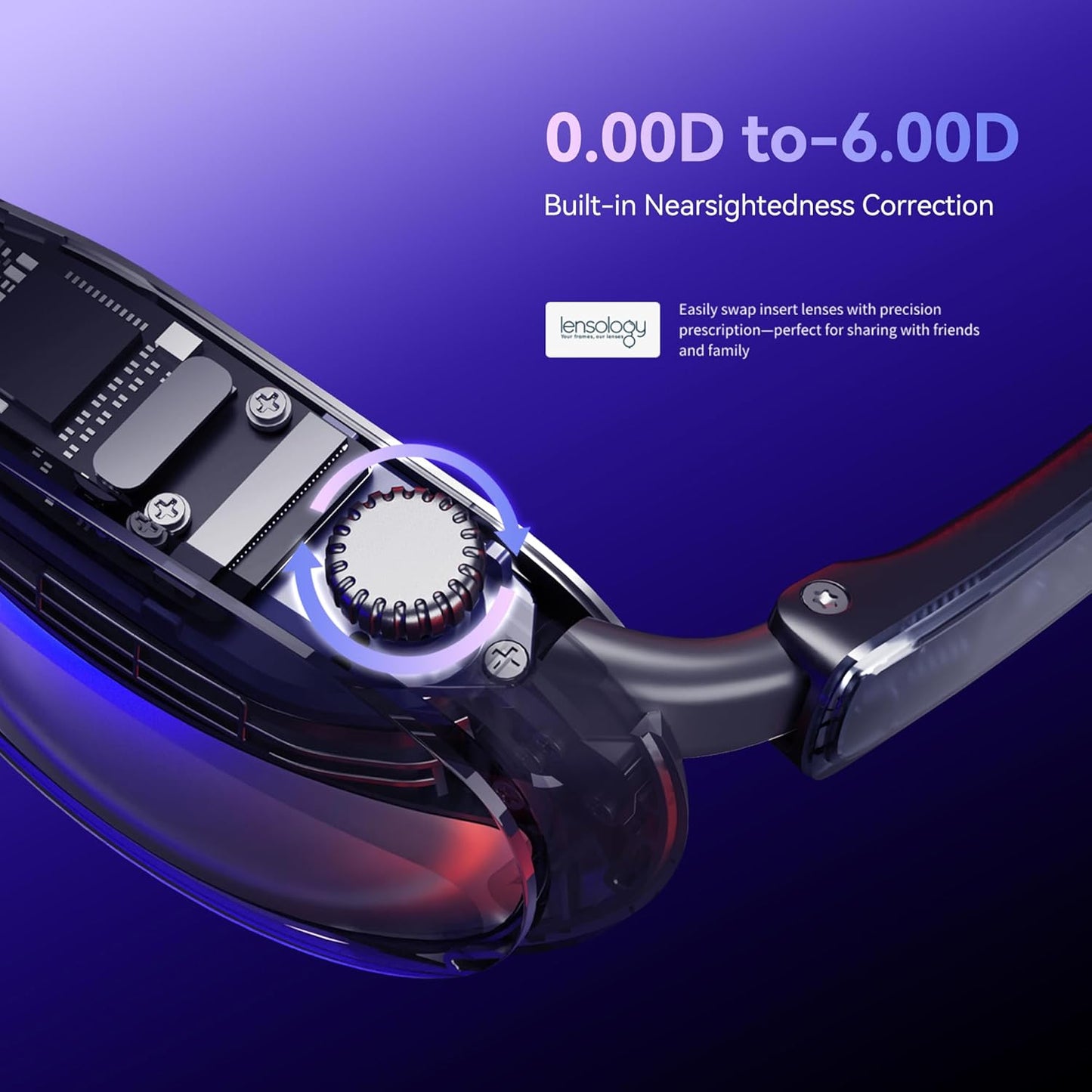 Rokid AR Joy Pack AR Glasses, Android TV Smart Glasses with 160" Micro-OLED Display, Google Play, Media Streaming, HDCP Support & Cloud Gaming, Console, iOS&Android,Windows Compatible