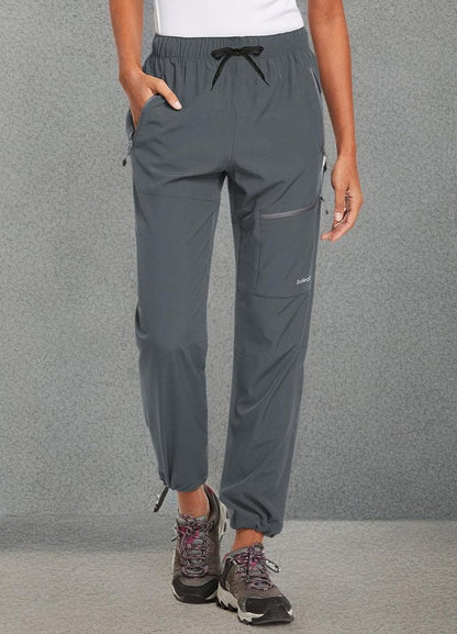Baleaf Women's Quick-Dry Hiking Pants - Lightweight, Water-Resistant Cargo Design | Elastic Waist, All Seasons