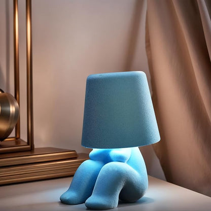 Modern Creative Design Table Lamp for Youth: Rechargeable Cute Light for Kids Child Teen -Bedside Lamps for Nightstand- Gift for Birthday Christmas Halloween Easter， 3-Color Dimmable.