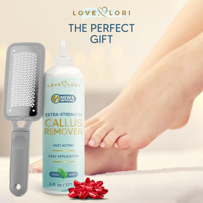 Callus Remover for Feet (Extra Strength) Foot Callus Remover Gel - Feet Scrubber, Pedicure Spa Tools, 6oz