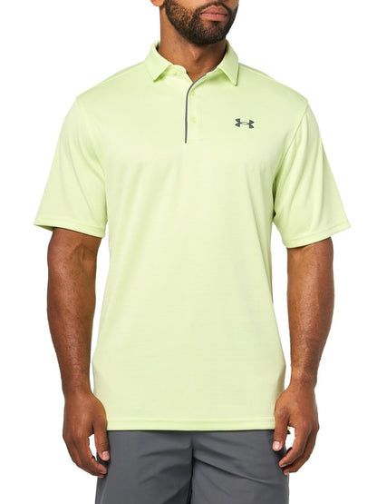 Under Armour Men's Tech Golf Polo, (392) Fade Green / / Pitch Gray, Small