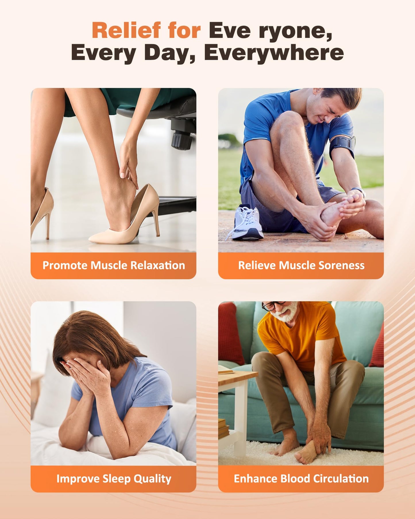 Foot Massager Machine with Heat, Shiatsu Deep Kneading Foot Massager with Remote, Compression, Multi-Massage Modes, Auto-Off Timers, Gifts for Women Men