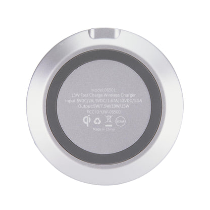 AT&T Professional Series 15W Wireless Charging Pad White Premium USB-C Fast Charging Universal Device Compatibility Qi Certified Technology