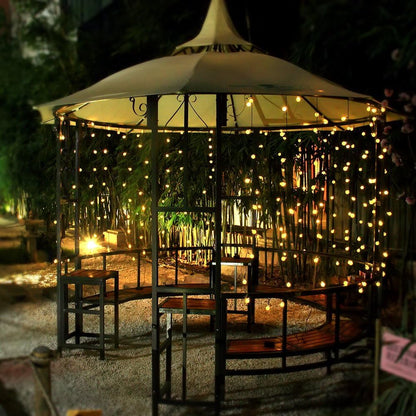 Toodour Solar String Lights Outdoor, 56ft 100 LED Globe String Lights with 8 Modes, Waterproof Solar Powered Patio Lights for Garden, Lawn, Gazebo, Porch, Yard, Wedding, Party Decor - Warm White