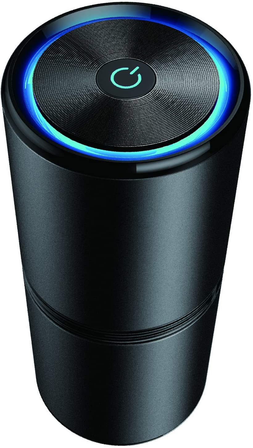 Lapurifier Car Air Purifier Ionizer, 12 Million Negative Ions, 27dB Quiet Portable Ionic Air Purifiers for Car Small Room Removes Dust Pet Odors Pollen