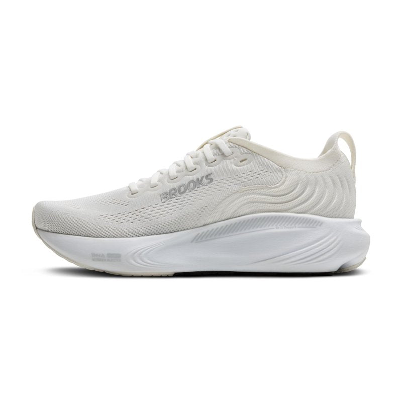 Brooks Women’s Adrenaline GTS 25 Supportive Running & Walking Shoe - White/White/Silver - 11.5 Medium