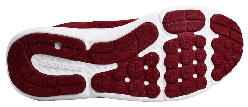 Under Armour Mens Charged Assert 10 Cardinal/Cardinal/White 12.5 Medium