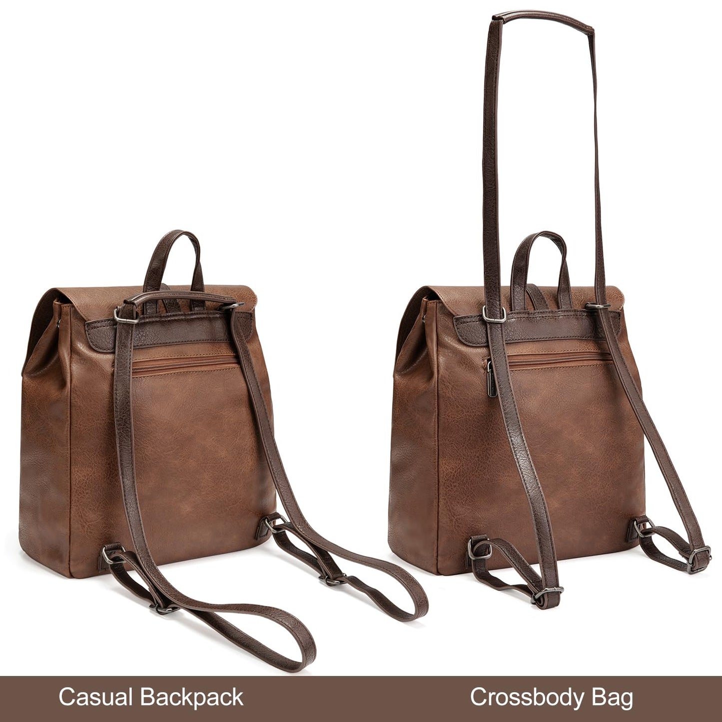 Montana West Backpack Purse for Women Casual Daypack Convertible Crossbody Backpack for Travel Work