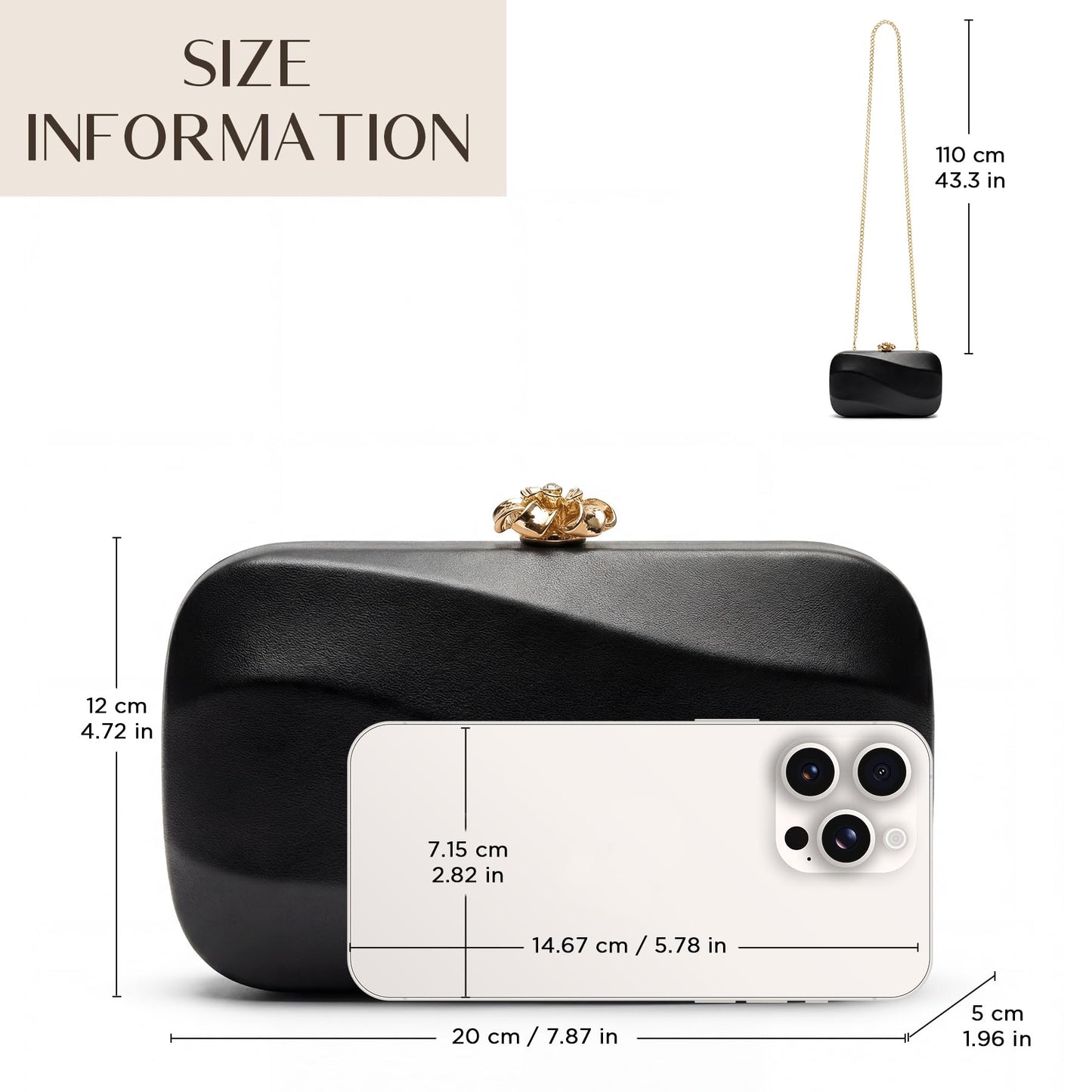 CHUNLI Clutch Purses for Women, Evening Bag Crossbody Bag with Chain, Clutch Bag Handbags for Formal Wedding Dressy Party