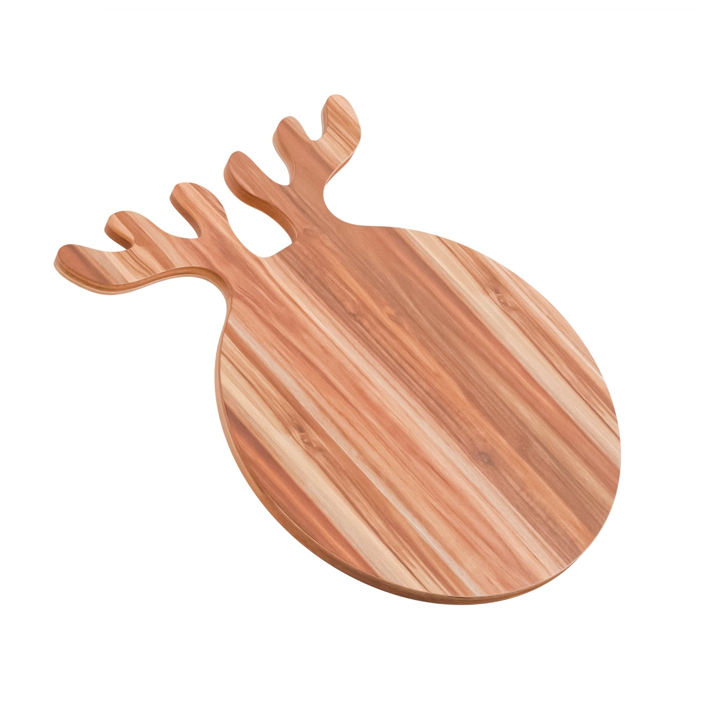 New – Reindeer Charcuterie Board – Acacia Wood Christmas Cutting Board (17x13in) Holiday Serving Tray, Winter Cheese Board, Wooden Christmas Platter & Kitchen Decor Gift for Festive Entertaining