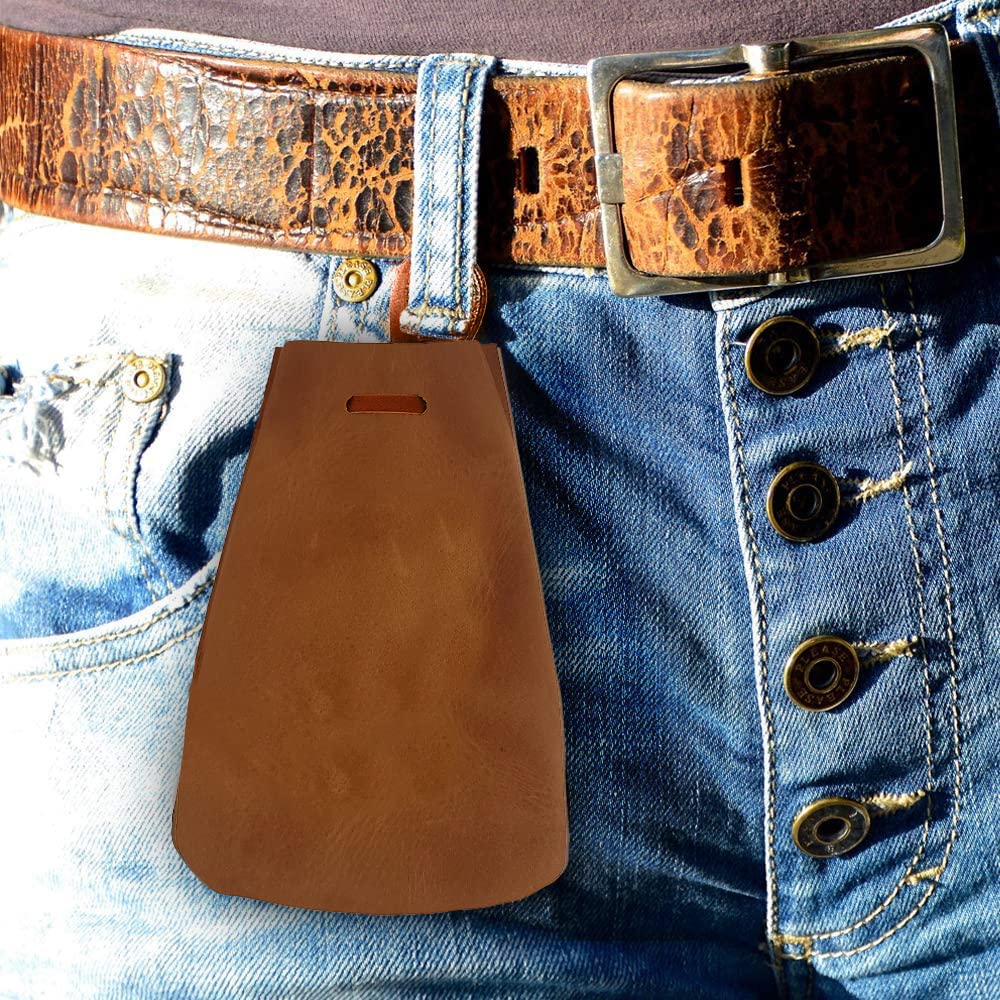 Nabob Leather Leather Drawstring Pouch, Coin Bag, Medicine Tobacco Pouch Medieval Reenactment Made in U.S.A Size 8.5" x 6"