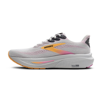 Brooks Women’s Ghost 17 Neutral Running Shoe - Oyster/Apricot/Pink - 6 Wide