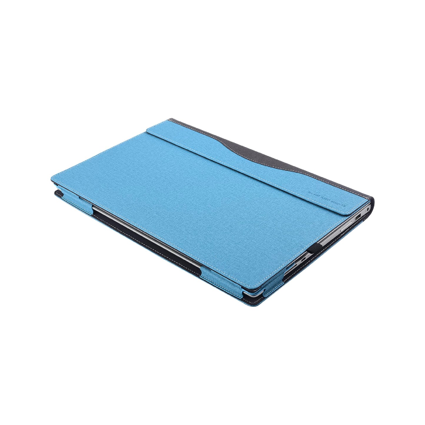 RUNMEIJIA Laptop Cover Case for Dell Latitude 5550/5540/5530/5520 2021~2024[not Compatible with Any Other Model] .2-in-1 PU Leather Detachable Notebook Sleeve Computer Bag Protective (Light Blue)