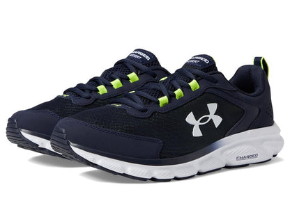 Under Armour Men's Charged Assert 9, (404) Midnight Navy/Yellow Ray/White, 10
