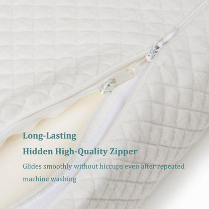 Contour Memory Foam Pillow Orthopedic Sleeping Pillows, Ergonomic Cervical Pillow for Neck Pain - for Side, Back and Stomach Sleepers, Free Pillowcase Included (Firm & Near King)
