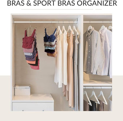 ZEDODIER 6 Pack Tank Top Hanger Space Saving, Bra Hangers