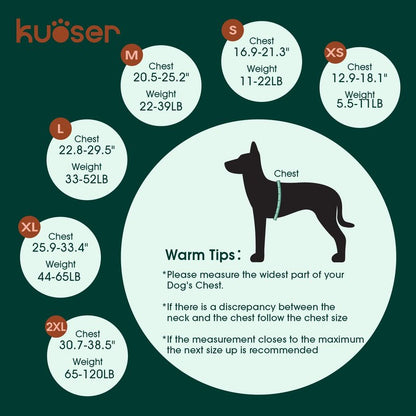 Kuoser Dog Life Jacket, High Flotation Swim Vest for Water Active