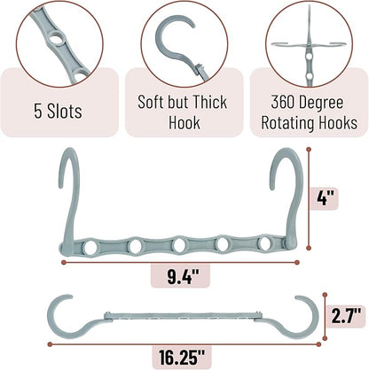 Mr. Pen- Space Saving Hangers for Clothes, Pastel Colors, Plastic Multi Clothes