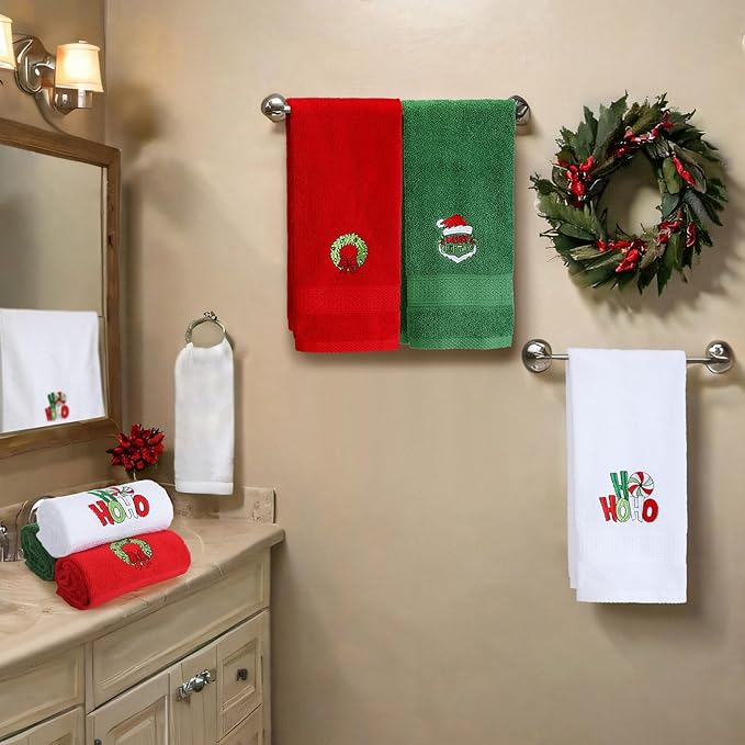 3 Pcs Merry Christmas Hand Towels