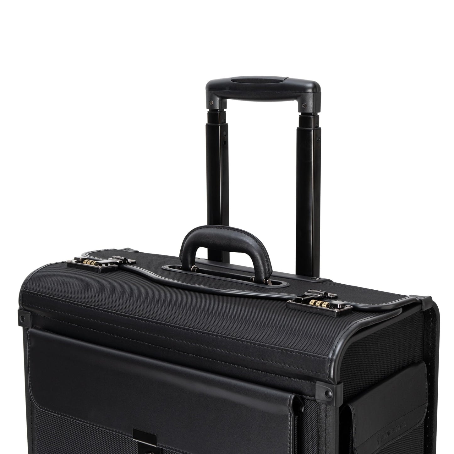 Alpine Swiss Wheeled Briefcase | Rolling Briefcase Locking Telescopic Handle 4 Replaceable Wheels | Pilot Lawyer Litigator Attache Case | 17” Laptop Compartment | Dual Combo Locks | Organizer Pockets