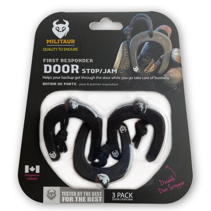 Militaur First Responder Door Stop Black (3 Pack) – Molle Compatible