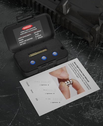 Feyachi Bore Sighting Laser 9mm Red Dot Laser Boresighter for Handgun Pistol with Tail Switch Included