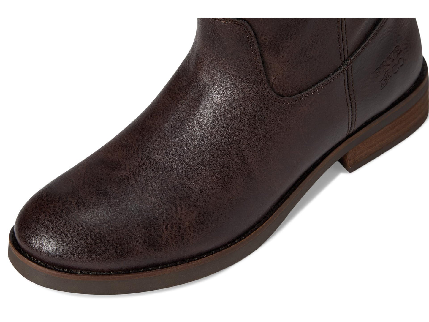 FRYE AND CO. Womens Kellie Button Short Dark Brown 7 Medium