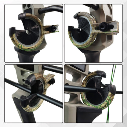 longbowmaker Whisker Biscuit Quick Shot Archery Arrow Rest - Full Containment Brush Rest for Accurate Shots for Left and Right Bow (Combo)