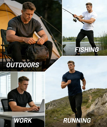 Little Beauty 5 Pack Workout Shirts for Men Mesh Fast Dry Gym Shirts Moisture Wicking Short Sleeve Running Shirts Grey/White/Black/Grey/Black XL