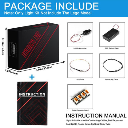 Hilighting Upgraded Led Light Kit for Lego Mercedes-AMG F1 W14 E Performance Building Set, Remote Control Version Compatible with Lego 42171 (Model Not Included)