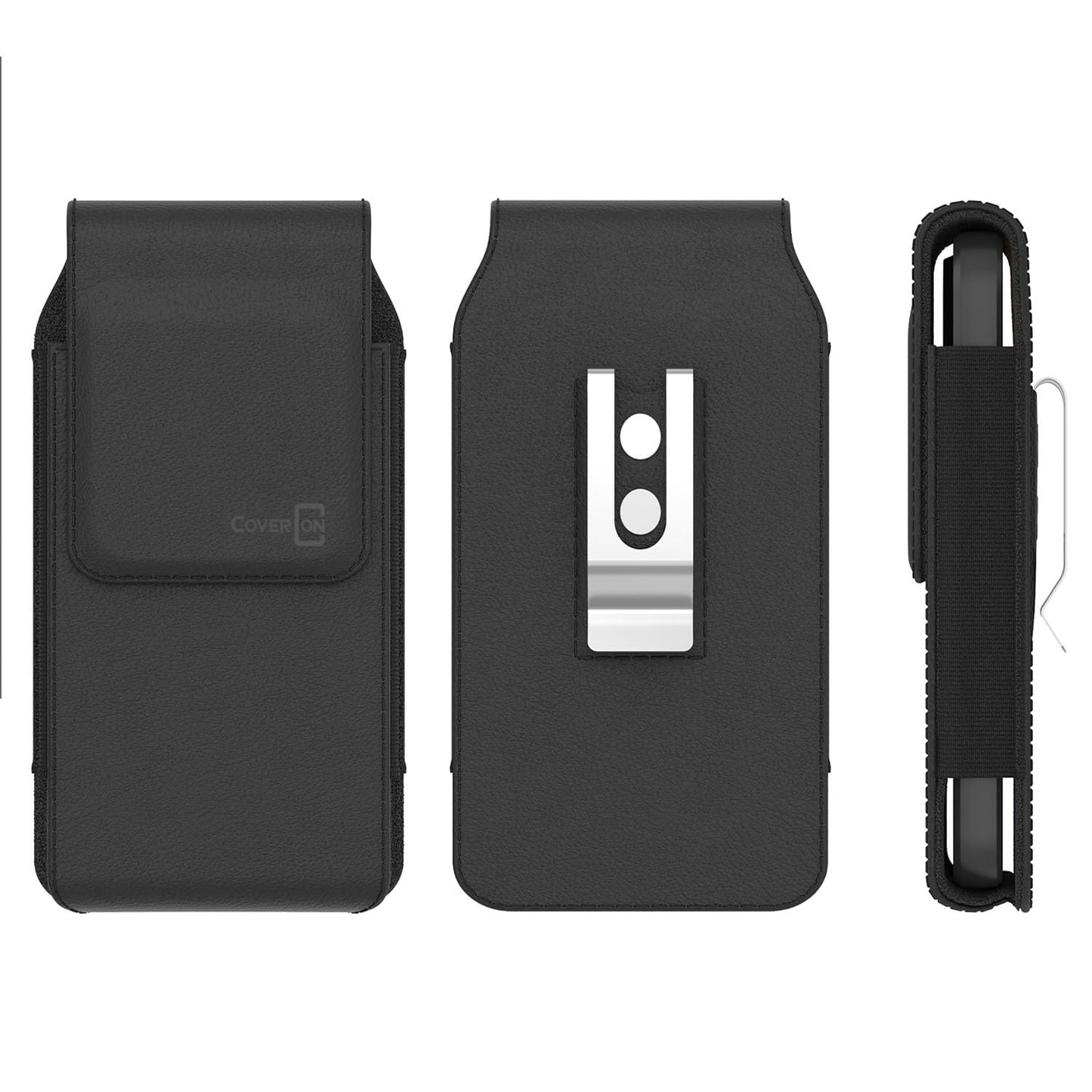 CoverON Holster for Samsung Galaxy A07 A17 A16 A06 A05 A05s A90 A80 A73 A72 A42 A32 A23 A22 A21 A21S A14 A13 A12 A03S Phone Case Belt Clip Magnetic Vertical Leather Pouch (Fit Otterbox or any Case on)