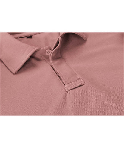 ZITY Mens Polo Shirt Short Sleeve Sports Tactical T-Shirt Athletic Golf Polos Daily Casual Stylish Collared Shirts for Men Ash Pink 5X-Large