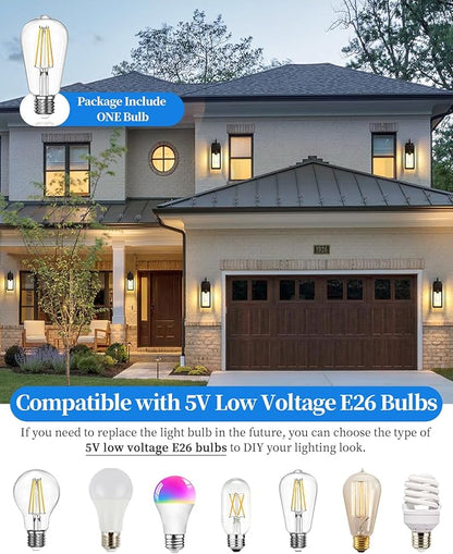17'' Solar Porch Lights Outdoor 2 Packs, Waterproof Motion Lights for Outside, Black Dusk to Dawn Outdoor Lighting Modern Wall Sconce Lantern, Exterior Lighting Fixtures for House Patio Garage
