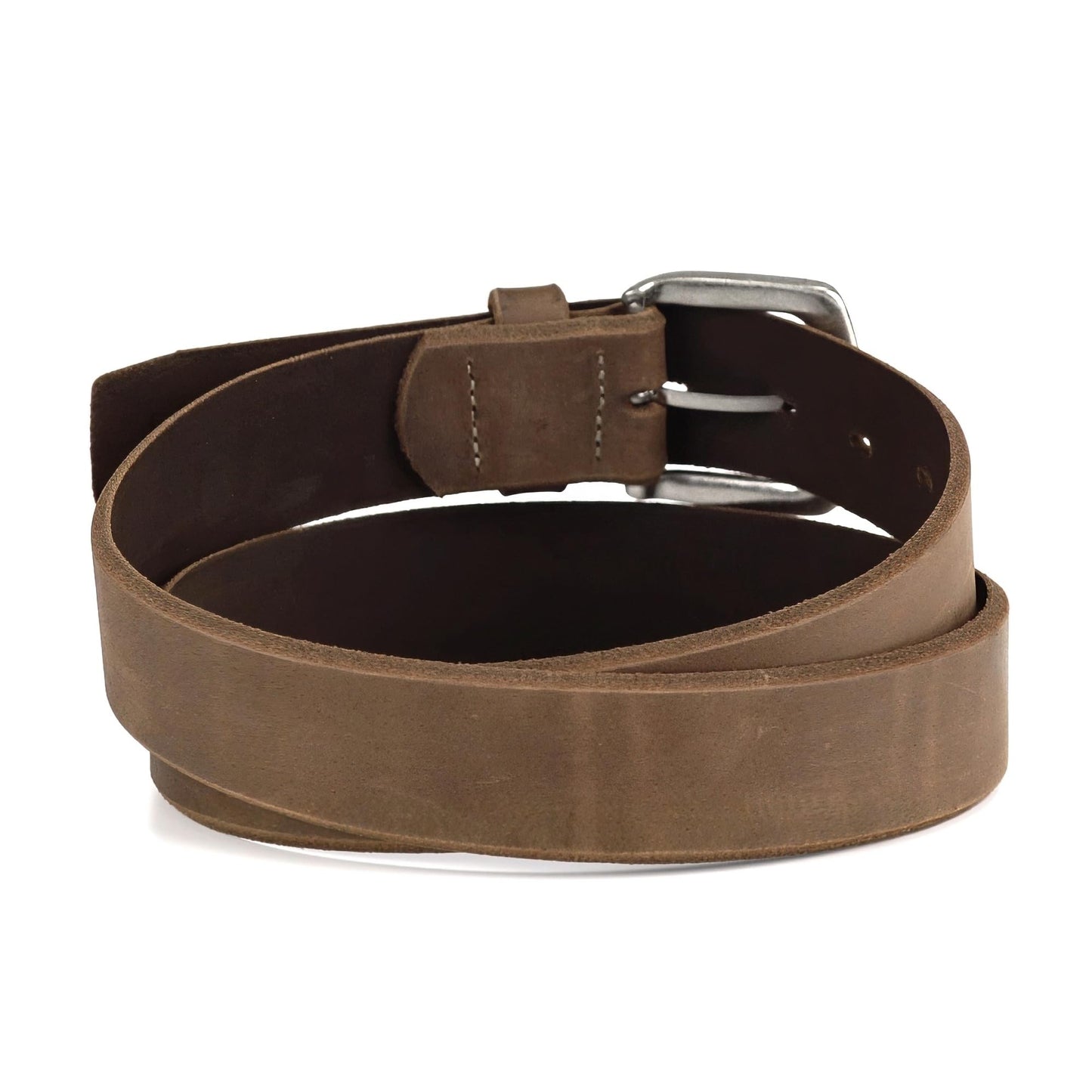 ARIAT Men's Embossed Logo Beveled-Edge Leather Belt, Medium Brown, 38