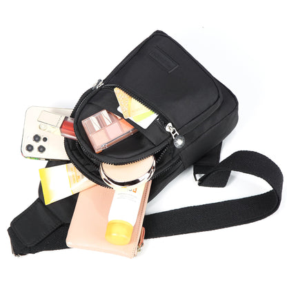 Cross Body Bag Sling Backpack Fanny Pack Small Crossbody Bags for Women Trendy - Black
