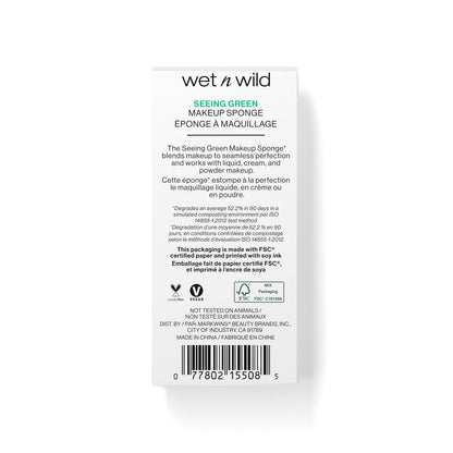 wet n wild Makeup Sponge - Low Product Absorption for Streak-Free Application, Effortless Blending Beauty for a Smooth Professional Looking Finish, Cruelty-Free & Vegan-Pink