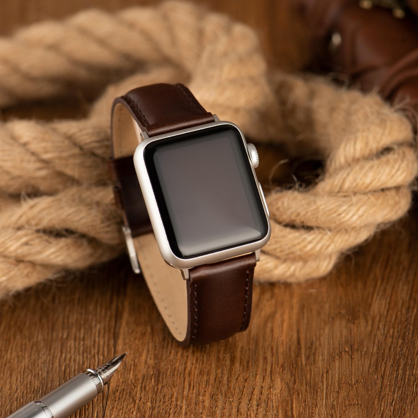 CORROPELLE Leather Watch Bands Compatible with Apple Watch 49mm 46mm 45mm 44mm 42mm, Top Grain Genuine Leather Straps Replacement Band for iWatch Series 11 10 9 8 7 6 5 4 3 2 1 SE3/2/1 Ultra3/2/1