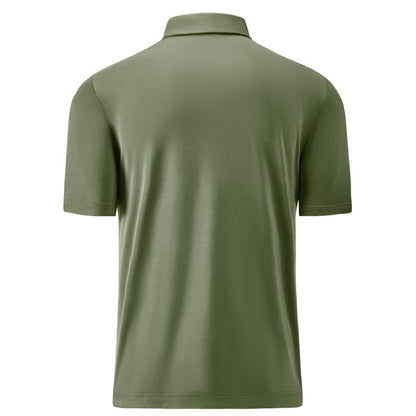 Golf Shirts for Men Dry Fit Moisture Wicking Performance Short Sleeve Collared Polo Shirts for Mens Casual Solid Tennis Golf Polo Shirts, XXL Olive Green