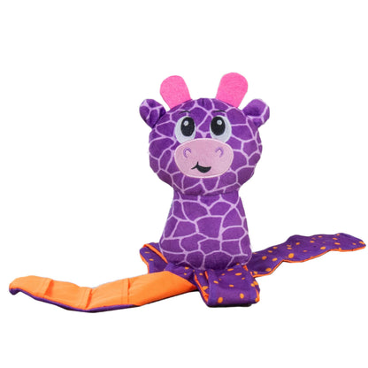 Outward Hound by Nina Ottosson Silly Legz Interactive Plush Dog Puzzle Dog Enrichment Toys, Plush, Floppy, Long, Giraffe, Purple