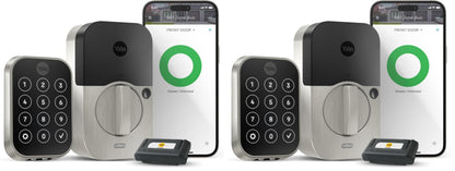 Yale Security Assure Lock 2 Deadbolt, Black Suede Keyed Smart Entry Door Lock with Wi-Fi Connected Keypad for Code Entry and Remote Access, YRD410-WF1-BSP