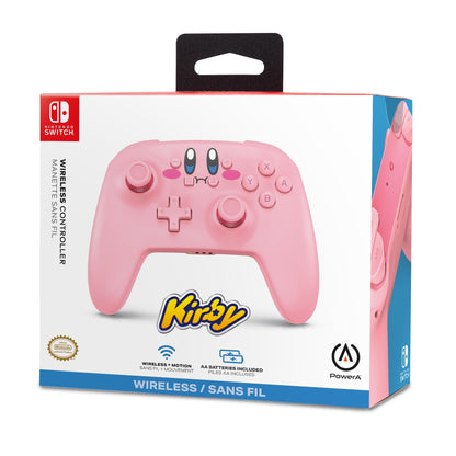 PowerA Wireless Controller for Nintendo Switch - Kirby Mouthful, Gamepad, motion controls, officially licensed