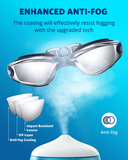 Aegend Swim Goggles, Swimming Goggles No Leaking Full Protect Adult Youth