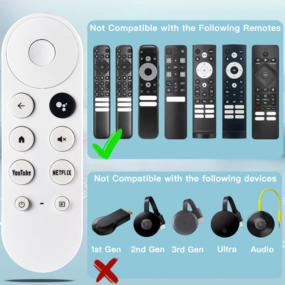 for TCL Google TV Remote, RC813 for Voice Replacement Control,for Android Mini-LED QLED 4K UHD Smart Television, with 6 Shortcut Buttons for NEIFLX/Prime/YouTube/TCL/Apple TV Buttons