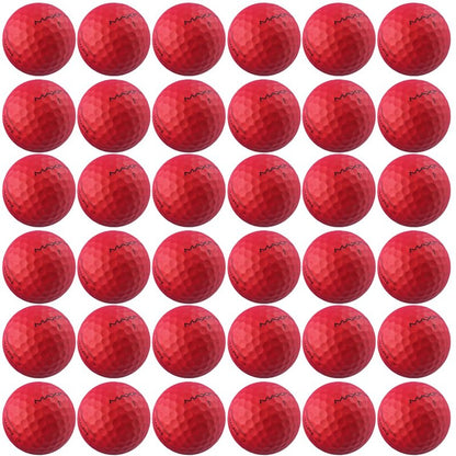 Maxfli SoftFli Golf Balls – 36-Pack Matte Red | Soft Feel Low Compression Golf Balls for Distance & Control | Durable Ionomer Cover | Ideal for Beginners & Recreational Golfers